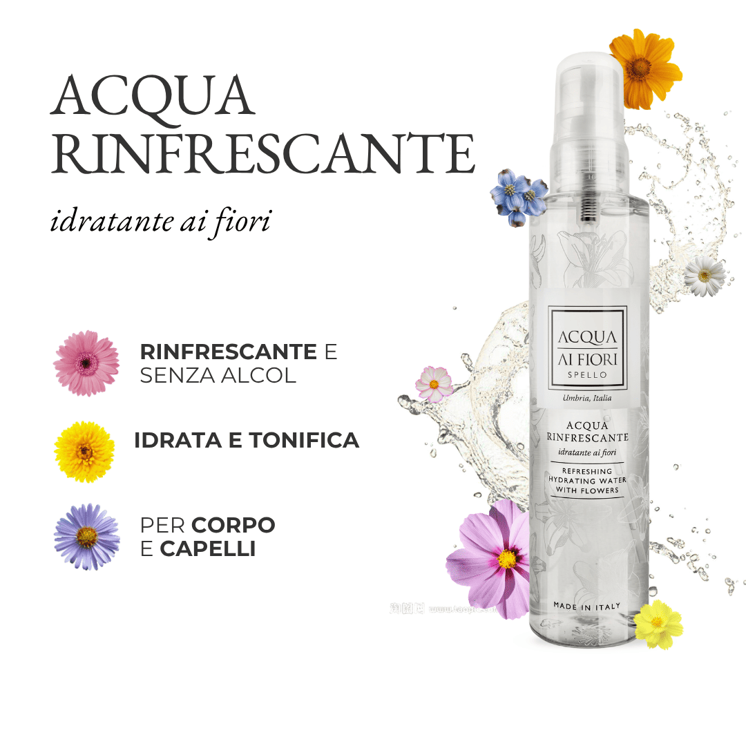 Acqua Rinfrescante Idratante Ai Fiori, 200 ml