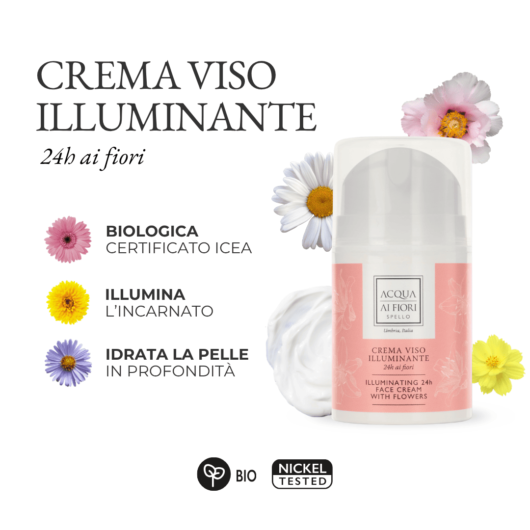 Crema Viso Illuminante 24h ai Fiori 50ml