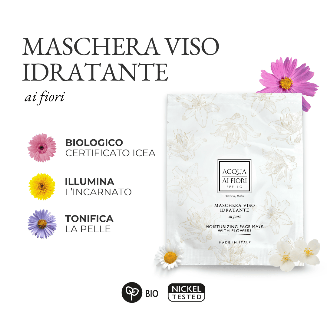Maschera Viso Idratante Ai Fiori, 15 ml