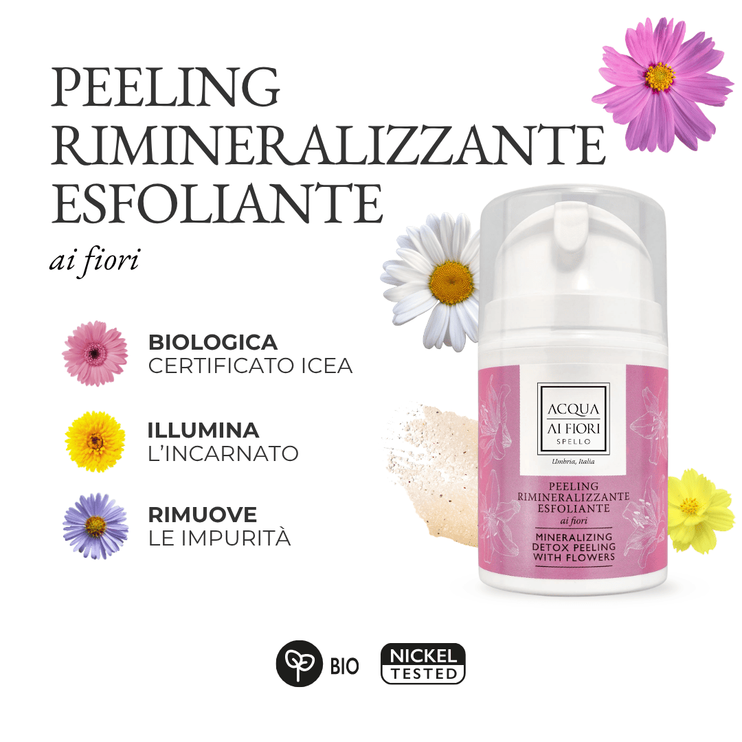 Peeling rimineralizzante esfoliante ai Fiori 50ml