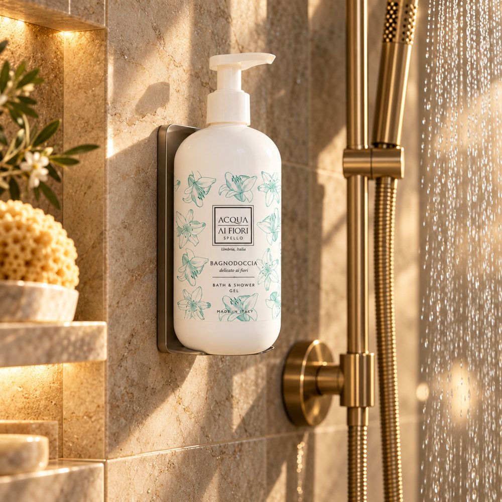 Supporto singolo con bagno doccia accanto alla doccia
